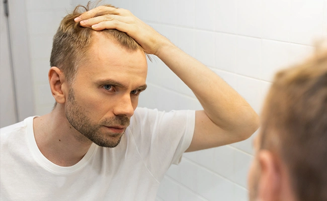 Άντρας με τριχόπτωση