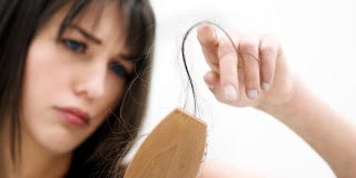 Woman hair loss